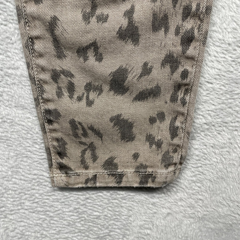 Current/Elliott The Stiletto Jeans Women 26 Grey Leopard Skinny Ankle - Picture 2 of 13